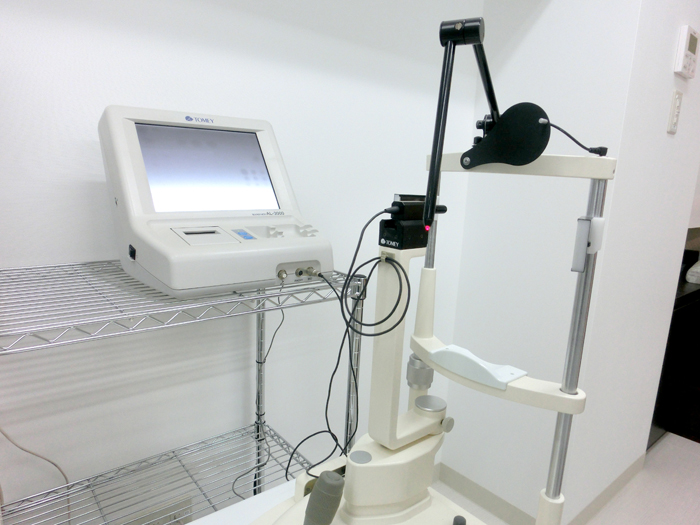 Eye axis length and corneal thickness measurement device